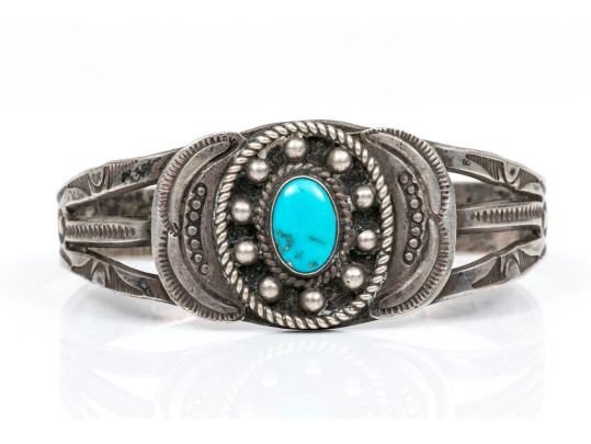 Lot Of Three Sterling Silver Southwestern Cuff Style Bracelets