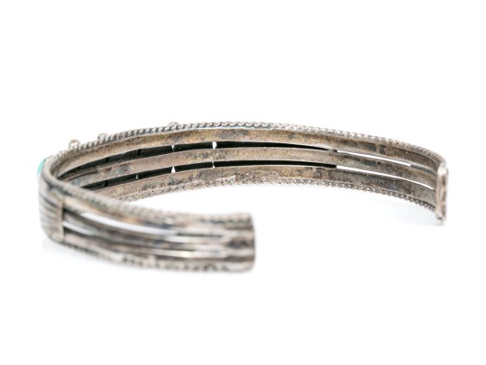 Lot Of Three Sterling Silver Southwestern Cuff Style Bracelets
