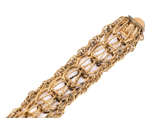 Vintage Classic Gold Filled Retro Charm Style Link Bracelet