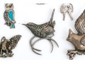 Sterling Silver And 800 Silver Collection Of Assorted Bird Motif Jewelry Pieces