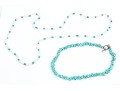 Pair Of Turquoise And Howlite And Turquoise, Howlite And Cultured Freshwater Pearl Necklaces