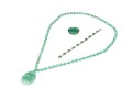 Lot Of Assorted Green Aventurine Quartz Motif Jewelry Pieces, Including A Fabulous Brooch