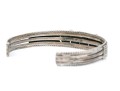 Lot Of Three Sterling Silver Southwestern Cuff Style Bracelets