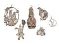 Sterling Silver Collection Of Assorted Bunny Motif Jewelry Pieces