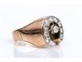 10K Yellow Gold And Diamond Lucky Horseshoe Ring, App. 0.62 TCW, Size 12.75