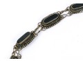 Vintage Black Wood And Gold Plated Impactful Chunky Opera Length Necklace
