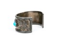 Sterling Silver Chunky Southwestern Motif Cuff Bracelet