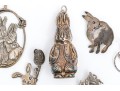 Sterling Silver Collection Of Assorted Bunny Motif Jewelry Pieces