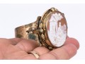 Antique Beautiful Delicate Gold Filled Cameo Motif Bracelet