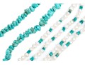 Pair Of Turquoise And Howlite And Turquoise, Howlite And Cultured Freshwater Pearl Necklaces