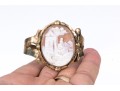 Antique Beautiful Delicate Gold Filled Cameo Motif Bracelet
