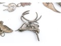 Sterling Silver And 800 Silver Collection Of Assorted Bird Motif Jewelry Pieces
