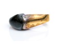 Sterling Silver Vermeil Contemporary Fantasy Cut Smoky Quartz Ring, Size 5