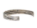 Lot Of Three Sterling Silver Southwestern Cuff Style Bracelets