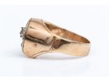 10K Yellow Gold And Diamond Lucky Horseshoe Ring, App. 0.62 TCW, Size 12.75