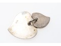 Tiffany And Co. Sterling Silver Double Heart Shaped Pendant
