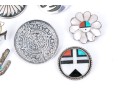 Lot Of Fun Southwestern Motif Sterling Silver Jewelry Pieces