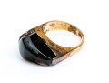 Sterling Silver Vermeil Contemporary Fantasy Cut Smoky Quartz Ring, Size 5