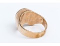 10K Yellow Gold And Diamond Lucky Horseshoe Ring, App. 0.62 TCW, Size 12.75