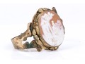 Antique Beautiful Delicate Gold Filled Cameo Motif Bracelet