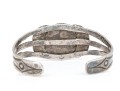 Lot Of Three Sterling Silver Southwestern Cuff Style Bracelets