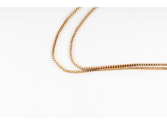 14k Yellow Gold Emerald Pendant Necklace