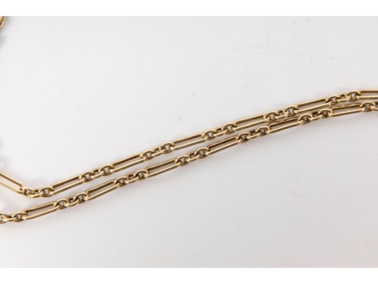 14K Gold Teardrop Topaz & Moissanite Necklace