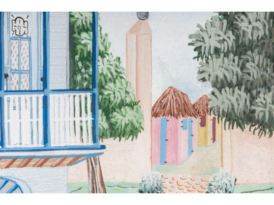 Eriaud Louis Cap-Haitian Original Oil On Canvas Painting