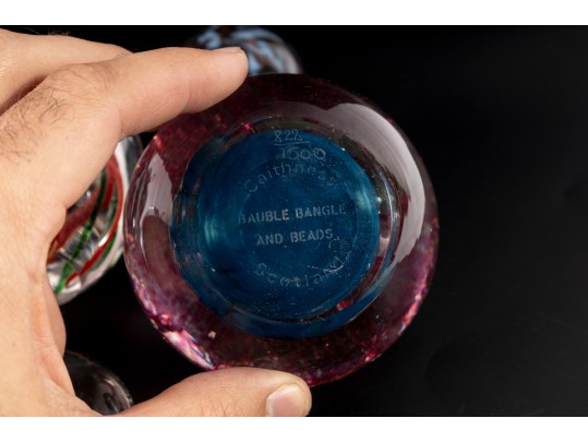 Six Art Glass Paperwights