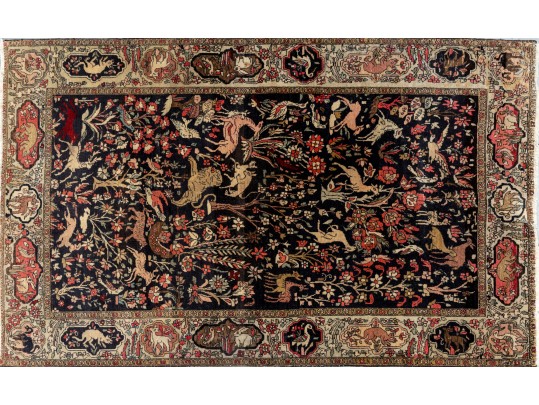Turkmen Pictoral Hunting Rug (6'11