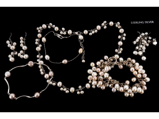 Sterling Silver Cultured Pearl Jewelry