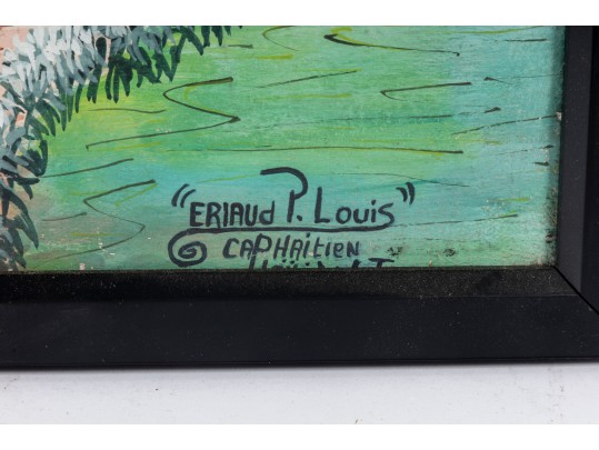 Eriaud Louis Cap-Haitian Original Oil On Canvas Painting