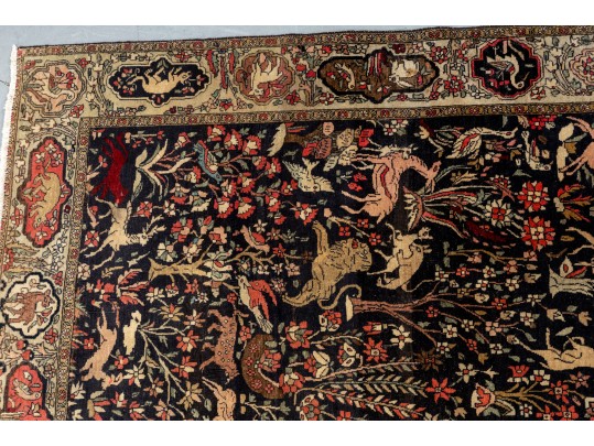Turkmen Pictoral Hunting Rug (6'11