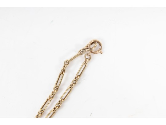 14K Gold Teardrop Topaz & Moissanite Necklace