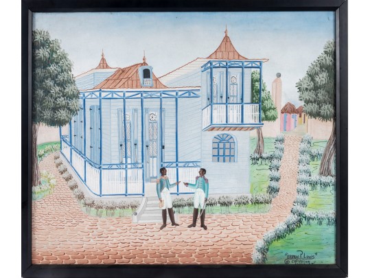 Eriaud Louis Cap-Haitian Original Oil On Canvas Painting