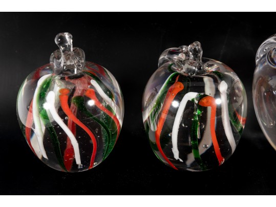 Six Art Glass Paperwights