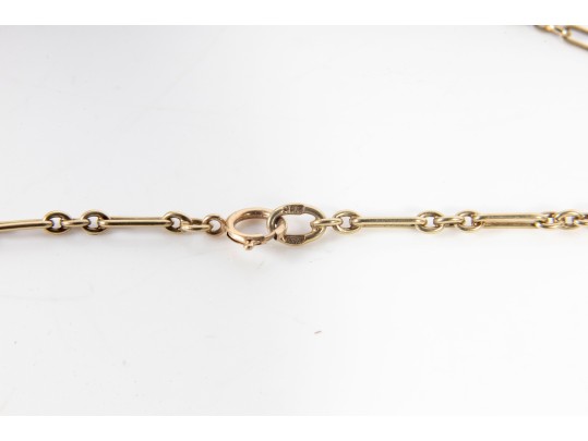 14K Gold Teardrop Topaz & Moissanite Necklace