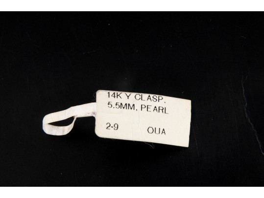 14k Yellow Gold Cultured Pearl Necklace And Earrings With Diamond Accents