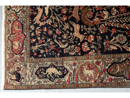 Turkmen Pictoral Hunting Rug (6'11
