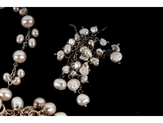 Sterling Silver Cultured Pearl Jewelry