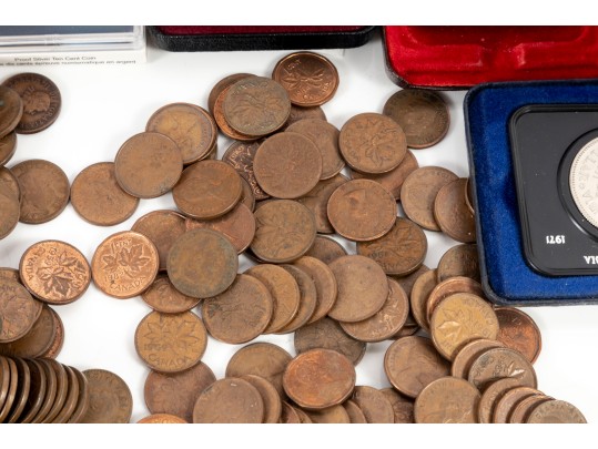Canadian Coins (Varied Denominations)