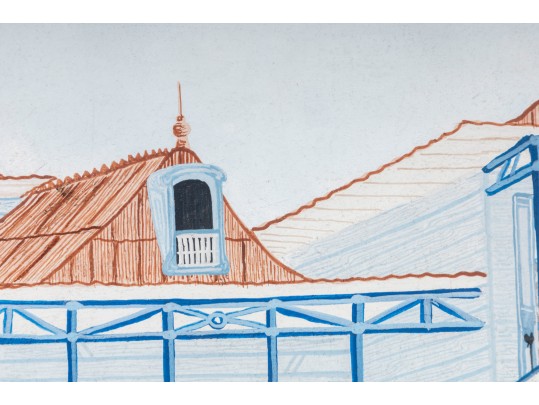 Eriaud Louis Cap-Haitian Original Oil On Canvas Painting