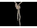 Impressive Ringed Cultured Pearl Tassel Necklace