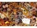 Large Lot Of Orange Brown Tone Beads & Necklaces, Etc