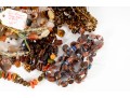 Large Lot Of Orange Brown Tone Beads & Necklaces, Etc