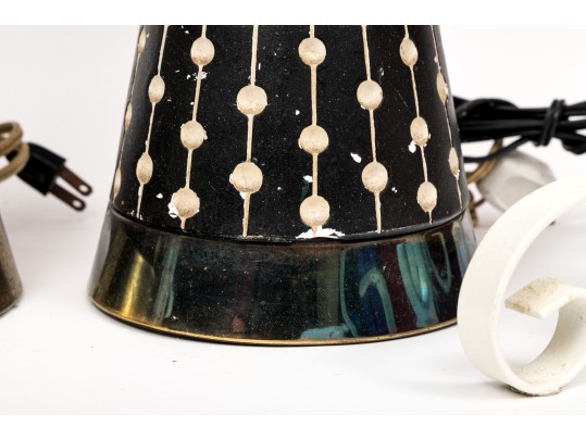 Two Mid-Century Pairs Of Table Lamps