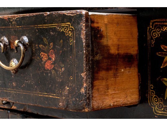 Semi-antique Asian Lacquered Wooden Altar Table / Console 