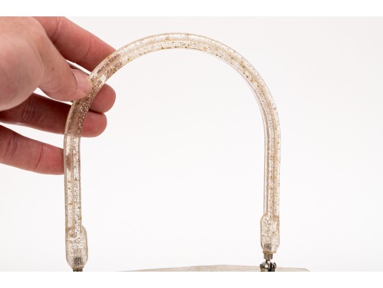 Chic Vintage Collection Of Acrylic Dresser Boxes And Handbags