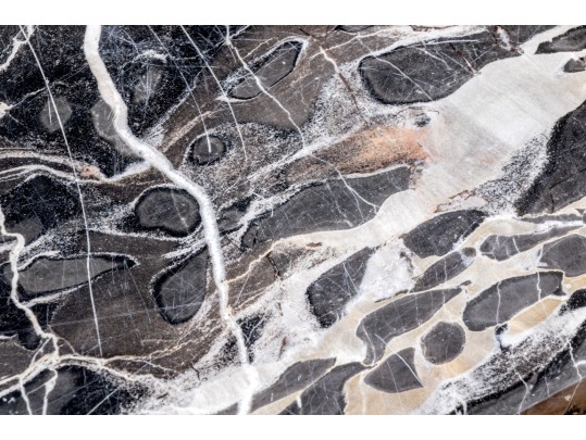 Elegant Antique French Marble-Topped Wrought Iron Accent Table