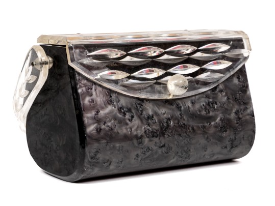 Vintage Lucite Mounted Plastic Gilli Originals New York Handbag